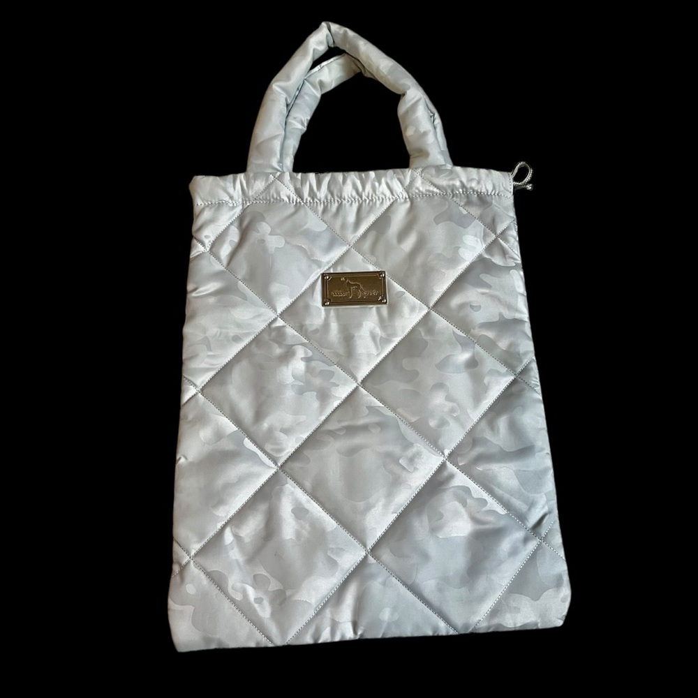 Adabat Grey Silver Camouflage Tote Golf Shoes Drawstring Bag Pre Owned - Picture 4 of 11